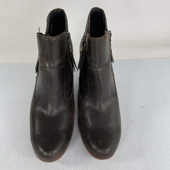 UGG Australia Women's Meredith Brown Wedge double Zip Bootie US 10 Ankle boot - Picture 3 of 10